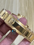 NEW 2023 / BETTER (3K) FACTORY BEST 1:1 / ROLEX DAYTONA OYSTERFLEX 40 x 12,2MM CAL.4130 GOLD