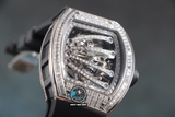 NEW 2022 / RM FACTORY BEST 1:1 / RICHARD MILLER RM 59-01 FULL DIAMOND BAGUETTE TOURBILLION LIMITED