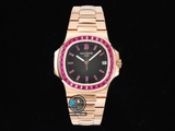 NEW 2022 / GR FACTORY BEST 1:1 / PATEK PHILIPPE NAUTILUS 5711 RUBY DIAMOND COLOR 💎 40MM 9015/CAL324