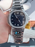NEW 2025 / DDF FACTORY BEST 1:1 / PATEK PHILIPPE NAUTILUS 7118 LADY 35,2MM DIAMOND BEZEL CAL.324SC