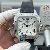 NEW 2025 / TW FACTORY BEST 1:1 / CARTIER SANTOS DE CHRONOGRAPH EXTRA-LARGE