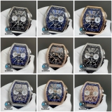 NEW 2025 / ABF FACTORY BEST 1:1 / FRANK MULLER VANGUARD V45 CHRONOGRAH