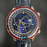 NEW 2025 / 3K FACTORY BEST 1:1 / PATEK PHILIPPE SKY MOON 6104G DIAMOND BEZEL
