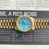 VIP NEW 2024 / ORGINAL FACTORY BEST 1:1 / ROLEX DAYDATE 36MM BỌC VÀNG 18K 6UM CORE ETA 2836-2