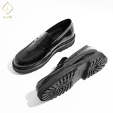 Giày lười đen B9078-A001