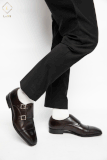 Giày Monk Strap nâu MT-01