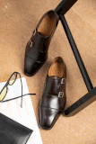 Giày Monk Strap nâu MT-01