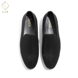 Giày lười đen họa tiết R273-91