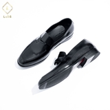 Giày Loafer đen quai xoắn 2022-21-Đ