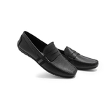 Giày lười họa tiết sọc màu đen 821-21-4D