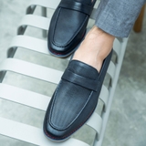 Giày lười xanh đế trắng họa tiết đục lỗ FS333-2