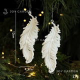 Set 2 Lông vũ trắng/2PCS White Xmas feathers