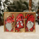 Set 9 Tag gỗ Thần lùn [9 pcs Gnome Wooden Tag]