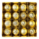 Set 16 Châu 80mm [16pcs Christmas Ball Ornaments 80mm]