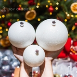 Châu trắng 100mm [White Plastic Christmas Balls 100mm]
