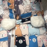 Áo Phao Trẻ Em  Mũ Gấu YUGOTE