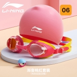 Sét Mũ + Kính Bơi Trẻ Em Lining LSJK302