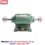 Máy mài 2 đá Hồng Ký MB2HP cốt dài, 2HP điện áp 220V