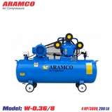 Máy nén khí Aramco 4 HP 3 pha 380V W-0.36/8 bình chứa 200 lít