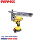 Súng bơm mỡ cầm tay dùng Pin TOPMAX MD-68G