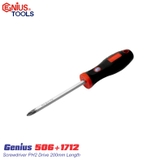 Tô vít 4 cạnh Genius dài dài 200mm 506+1712