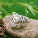 Nhẫn Bạc Nữ Trơn Thiết Kế Đính Đá N2408260007