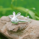 Nhẫn Bạc Nữ Teen Mẫu Nhẫn Mở Hình Thỏ N2408280035