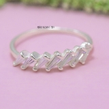Nhẫn Bạc Nữ Trơn Thiết Kế Đính Đá Sang Trọng N2408260031