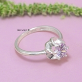 Nhẫn Bạc Nữ Hình Bông Hoa Đính Đá Sang Trọng  N2409020011