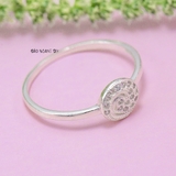 Nhẫn Bạc Nữ Trơn Đính Đá N2408250066