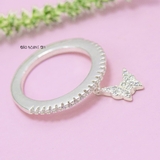 Nhẫn Bạc Nữ Trơn Thiết Kế Đính Đá N2408260063