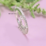 Nhẫn Bạc Nữ Trơn Thiết Kế Đính Đá N2408260063