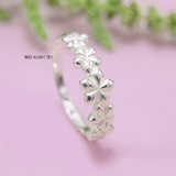 Nhẫn Bạc Nữ Hình Dải Hoa Xinh Xắn N2409130005