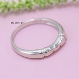 Nhẫn Bạc Cặp Đôi Nam Nữ Đính Đá