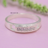 Nhẫn Bạc Cặp Đôi Nam Nữ Đính Đá N2408290004