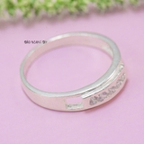 Nhẫn Bạc Cặp Đôi Nam Nữ Đính Đá N2408290004