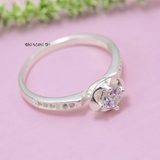 Nhẫn Bạc Nữ Hình Bông Hoa Đính Đá Sang Trọng  N2409020016