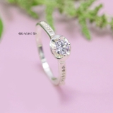Nhẫn Bạc Nữ Hình Bông Hoa Đính Đá Sang Trọng  N2409020016