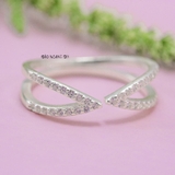 Nhẫn Bạc Nữ Teen Mẫu Nhẫn Mở Đính Đá N2408280024