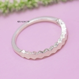 Nhẫn Bạc Nữ Trơn Không Đá Lượn Sóng N2408270016