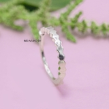 Nhẫn Bạc Nữ Trơn Không Đá Lượn Sóng N2408270016