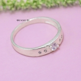 Nhẫn Bạc Cặp Đôi Nam Nữ Đính Đá N2408290001