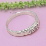 Nhẫn Bạc Cặp Đôi Nam Nữ Đính Đá N2408300025