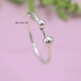 Nhẫn Bạc Nữ Teen Trơn Không Đá N2408280042