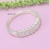 Nhẫn Bạc Nữ Trơn Thiết Kế Đính Đá N2408260047