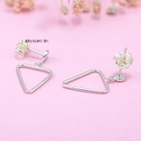 Khuyên Tai Bạc Nữ S925 Thiết Kế Theo Kiểu Hình Học H2410240049