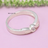 Nhẫn Bạc Cặp Đôi Nam Nữ Đính Đá N2408300004