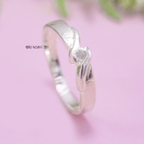 Nhẫn Bạc Cặp Đôi Nam Nữ Đính Đá N2408300004