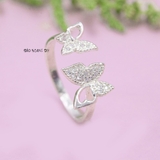 Nhẫn Bạc Nữ Teen Mẫu Nhẫn Mở Hình Cánh Bướm N2408280034