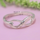 Nhẫn Bạc Nữ Teen Vô Cực Trơn Không Đá N2408280011